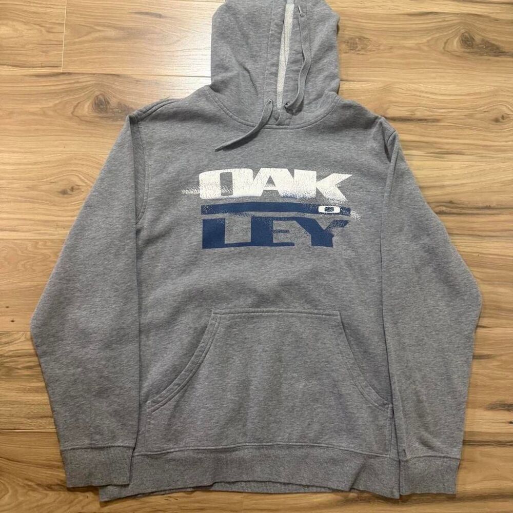 Y2K Oakley hoodie skater graphic baggy Streetwear size medium